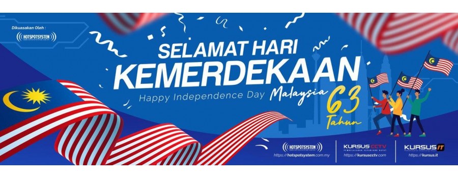 Selamat menyambut hari kemerdekaan yang ke-63 (31 Ogos 2020) buat negaraku Malaysia tercinta. 